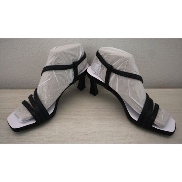 Naturalizer I9063S1001 WMN Sz 7.5M Black Faux Leather Galaxy Dress Sandals - Picture 15 of 16